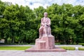 Monument to Latvian National poet and writer Janis Rainis, Riga, Latvia